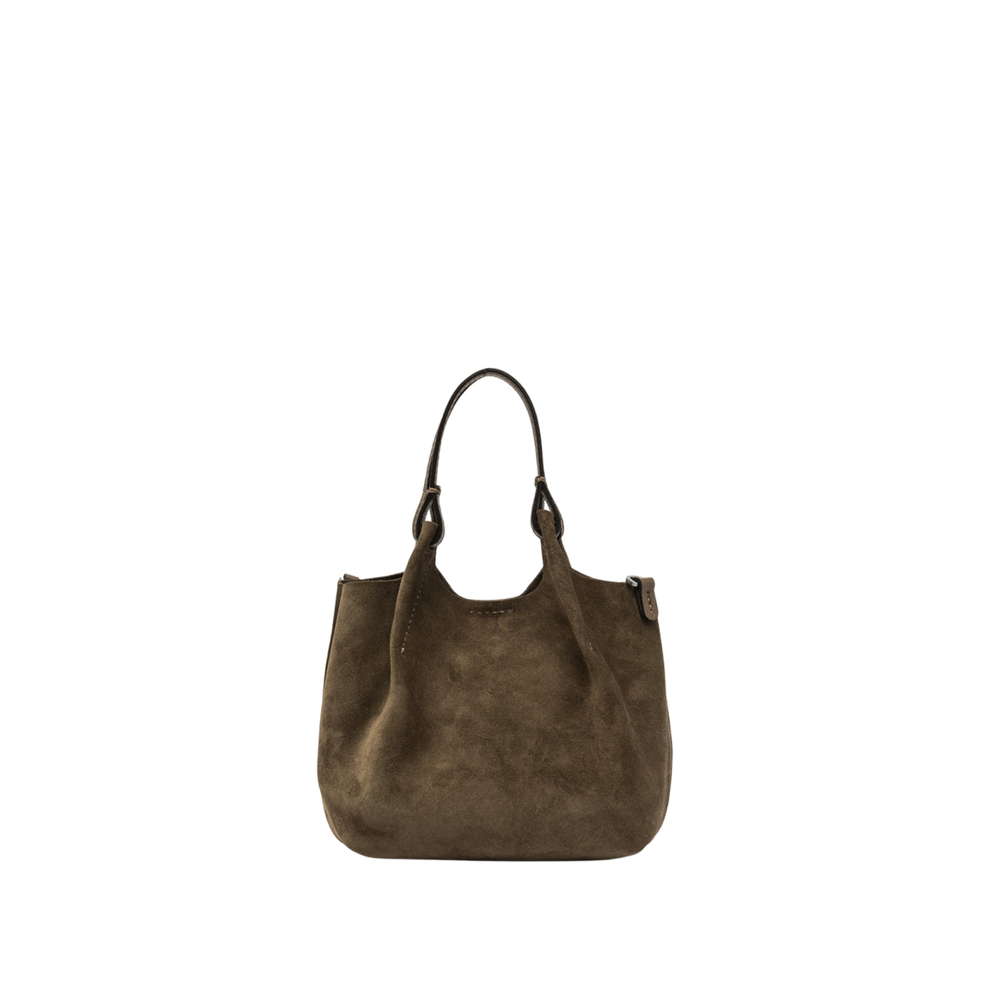 Minibag a mano Donna DUA scamosciata Verde militare retro