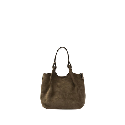 Minibag a mano Donna DUA scamosciata Verde militare retro