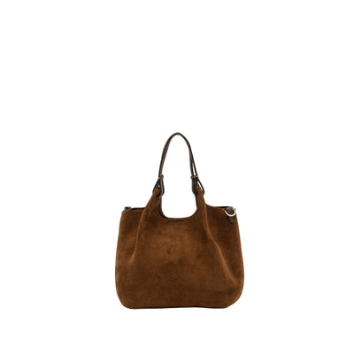 Minibag a mano Donna DUA scamosciata Marrone retro