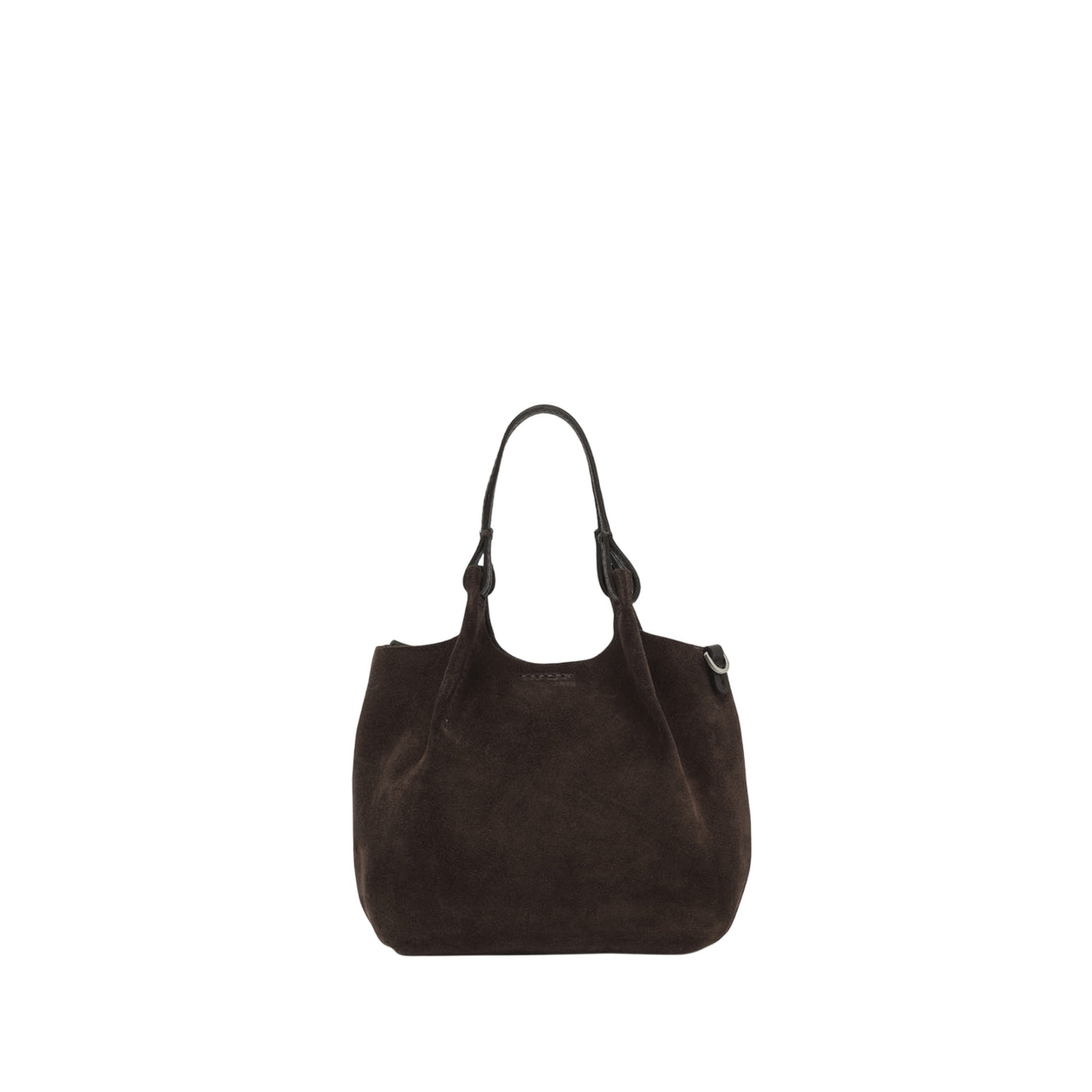 Minibag a mano Donna DUA scamosciata Marrone scuro retro