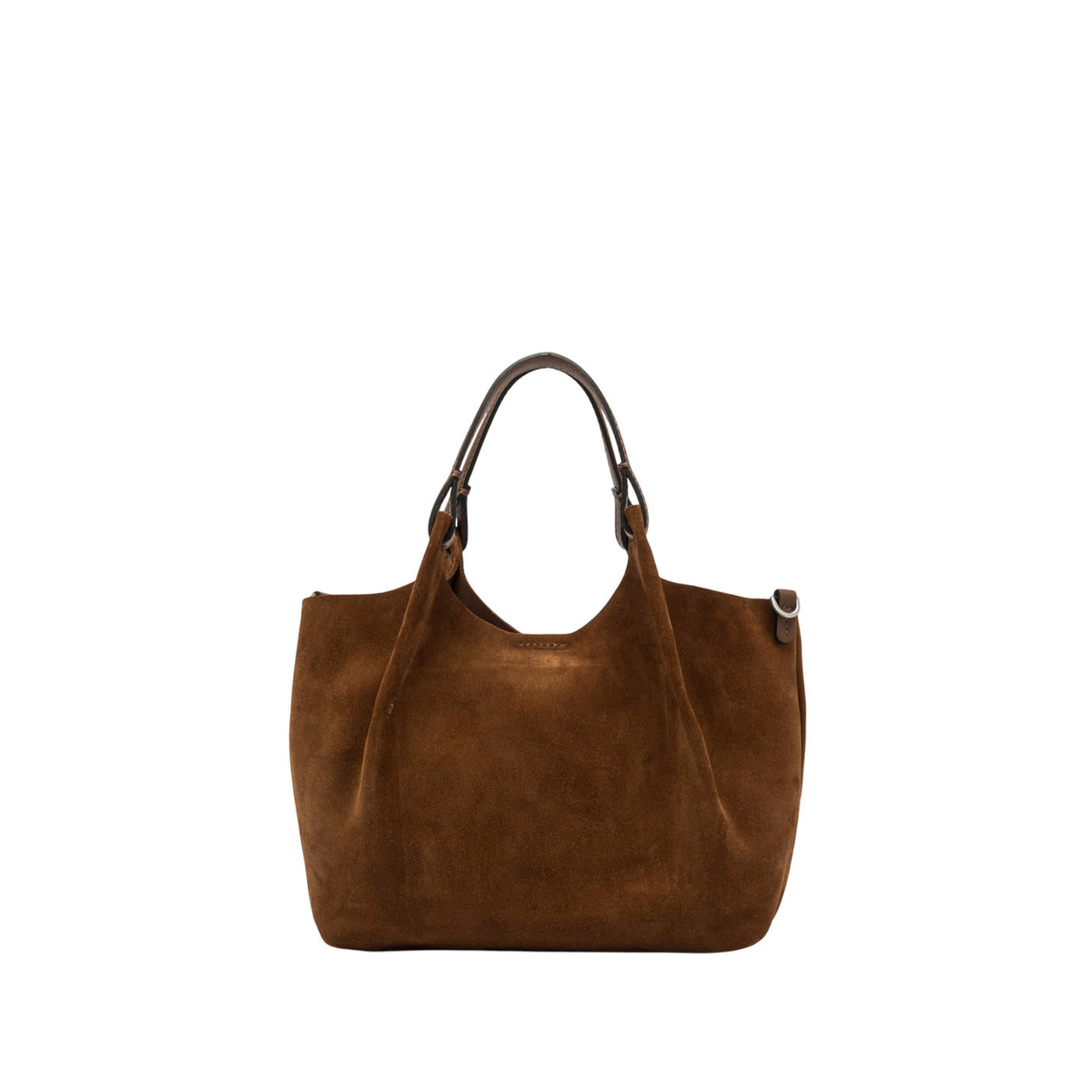 Borsa a mano Donna DUA in pelle scamosciata marrone retro