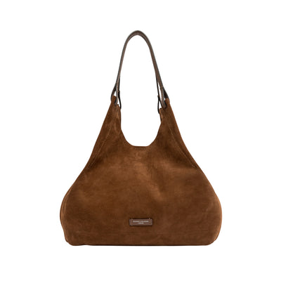 Borsa a spalla DUA in pelle scamosciata