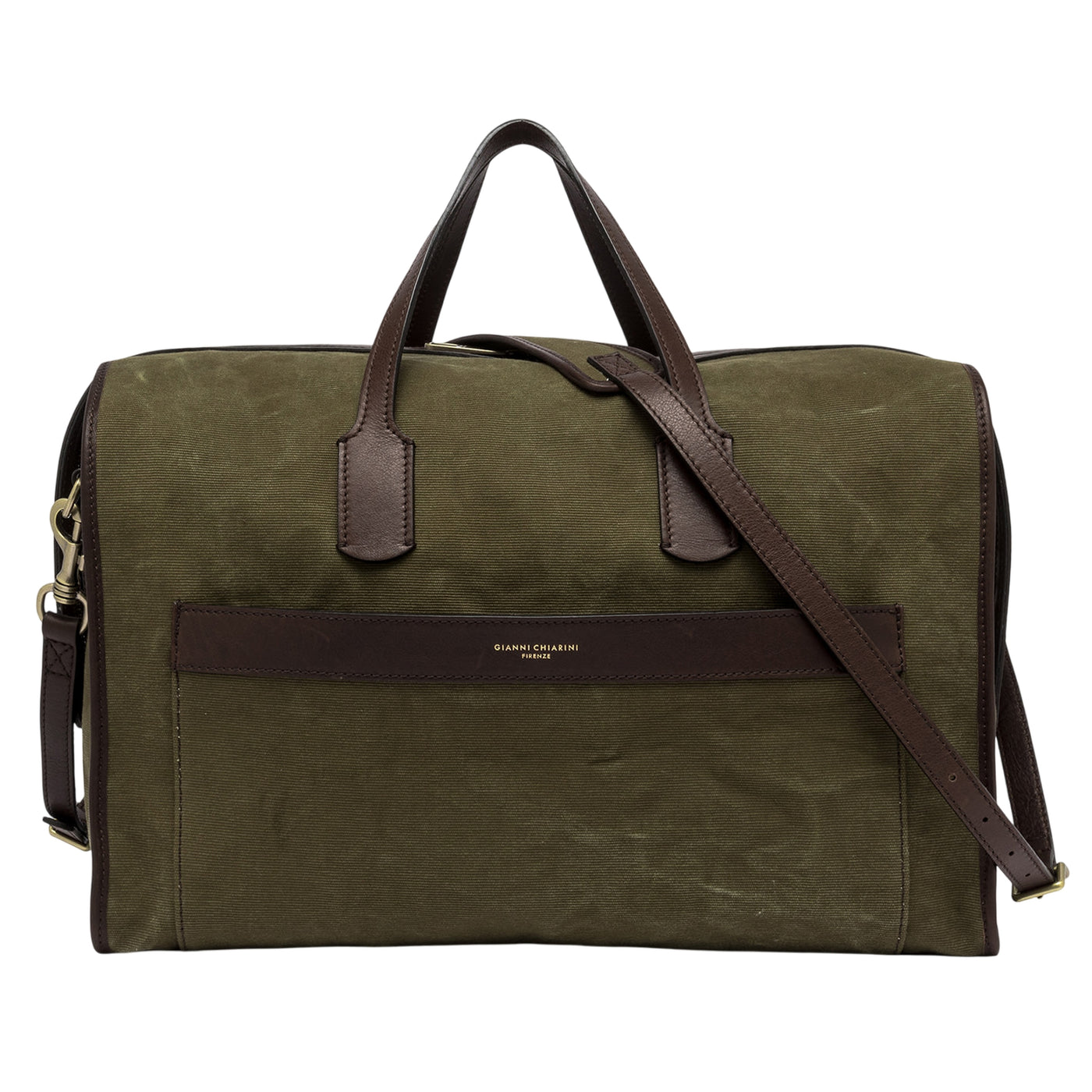 Borsone Uomo Berlino ihn canvas verde militare