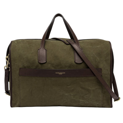 Borsone Uomo Berlino ihn canvas verde militare