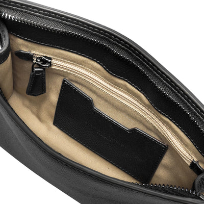 Pochette Uomo Florence con manico Nero interno
