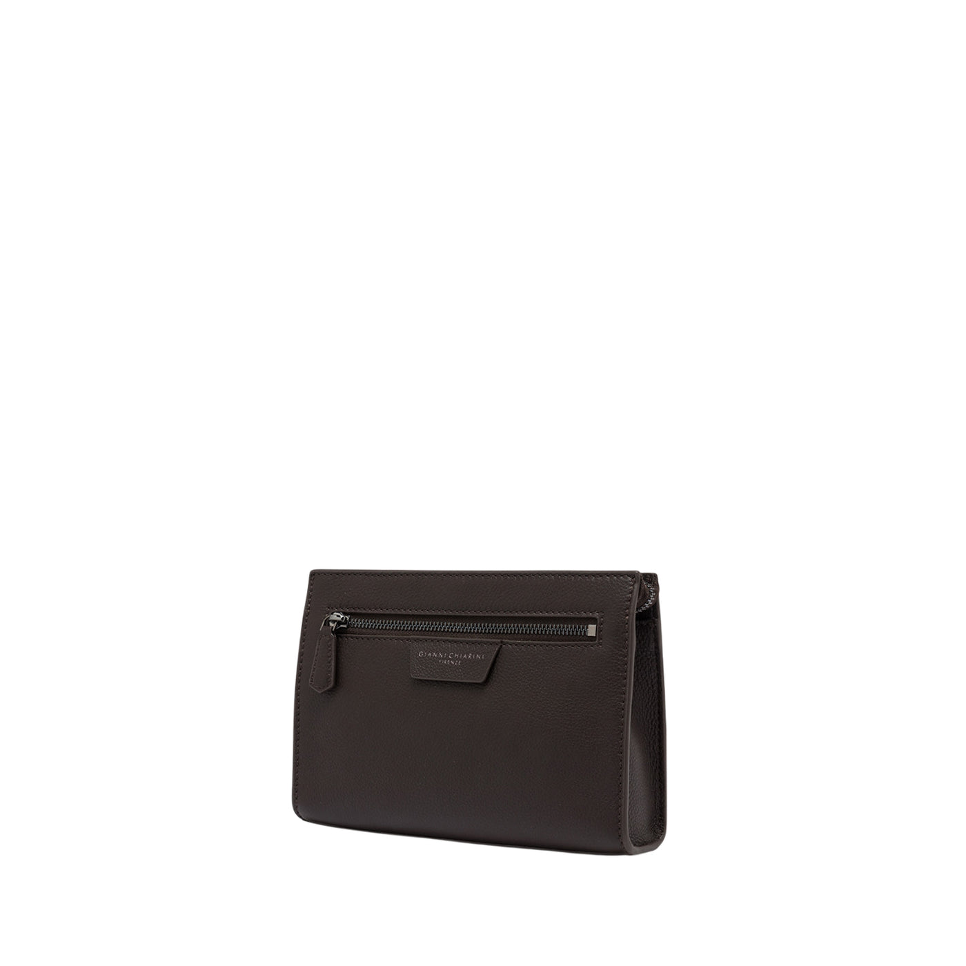 Pochette Uomo Florence con manico Marrone scuro laterale