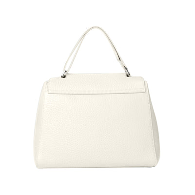 Borsa a mano Donna Sveva Soft Media Bianco retro