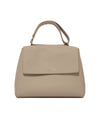Borsa Sveva Soft Media in pelle Beige