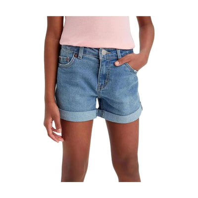 Shorts Bambina cinque tasche con bottone e zip nascosta