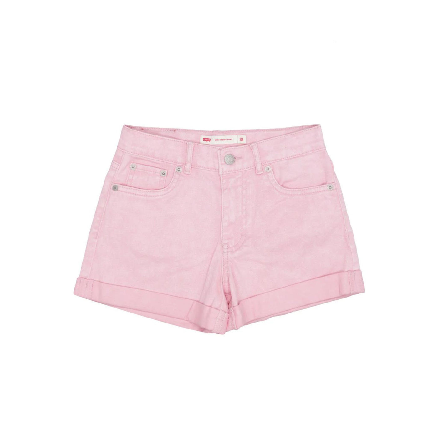 Shorts Bambina cinque tasche con etichetta logo posteriore