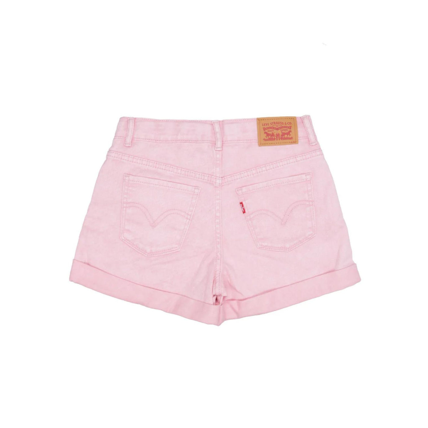 Pink denim shorts for girls Levi's Old England - Main Image