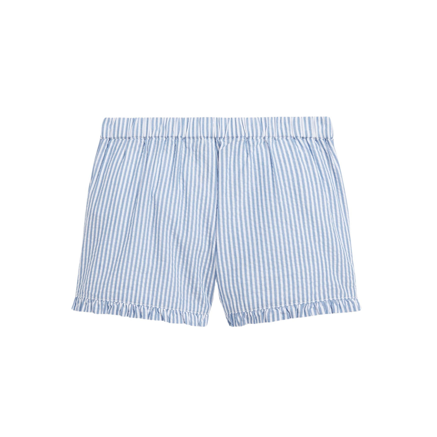 Shorts Bambina in cotone con rifiniture in ruches