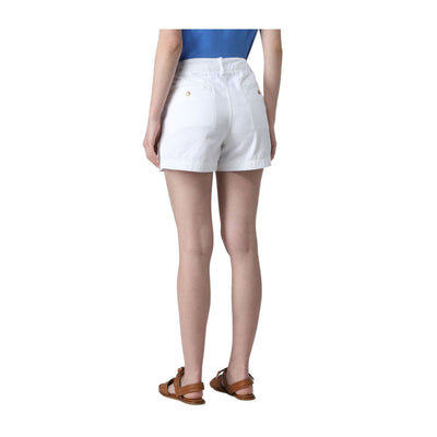 White women's Bermuda shorts in cotton