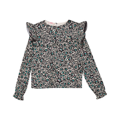 Blusa Bambina a fiori ecosostenibile