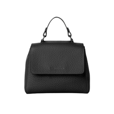 Borsa mini in pelle martellata colore Nero