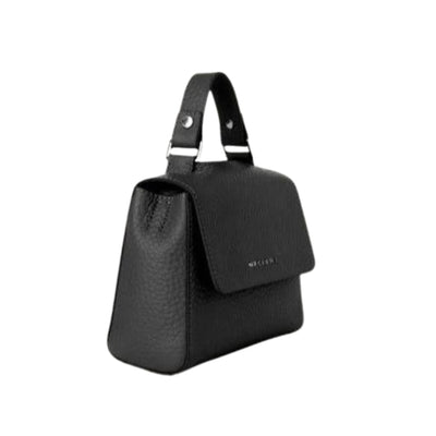 Borsa mini in pelle martellata colore Nero