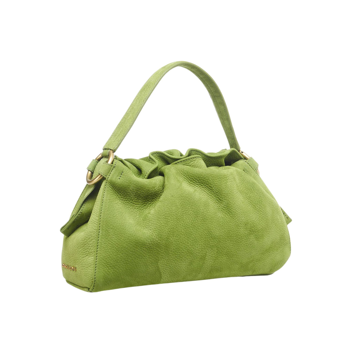 Women's bag in single-color leather
