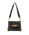 Borsa Donna Agnese Nera, in pelle con borchie