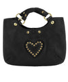 Borsa Donna Luigia, in pelle Nera, con cuore