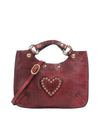 Borsa Donna Luigia, in pelle, con cuore frontale