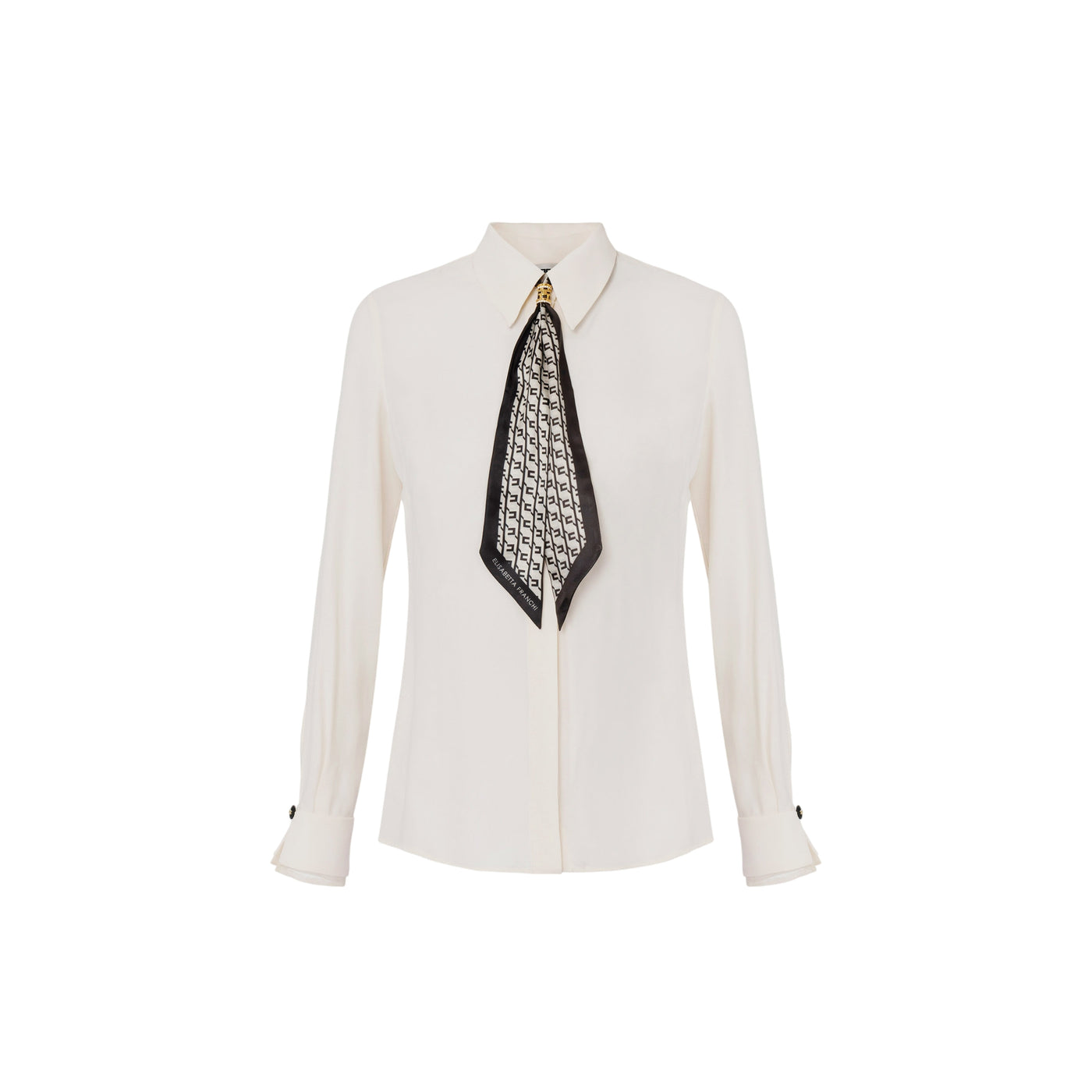 Acquista subito la Camicia Donna, modello georgette, in viscosa con polsi in organza e bottoncini, firmata Elisabetta Franchi su Old England: vieni a scoprire tutta la collezione sul nostro sito