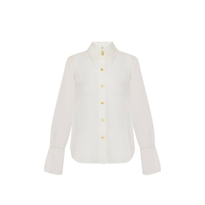 Camicia Donna in organza Bianco