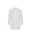 Acquista subito la Camicia Donna, in viscosa, spalline imbottite, maniche a tre quarti e dettagli metallo in oro, firmata Elisabetta Franchi su Old England: vieni a scoprire tutta la collezione sul nostro sito