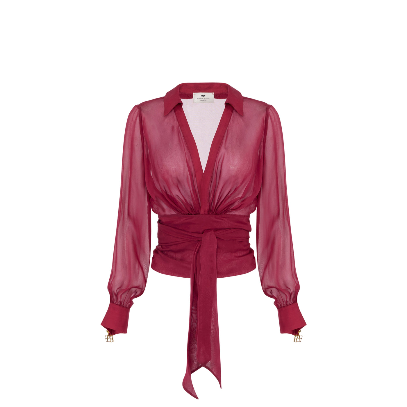 Acquista subito la Camicia Donna, in pura seta, polsi con gemelli e colletto e scollo a V incrociato firmata Elisabetta Franchi su Old England: vieni a scoprire tutta la collezione sul nostro sito