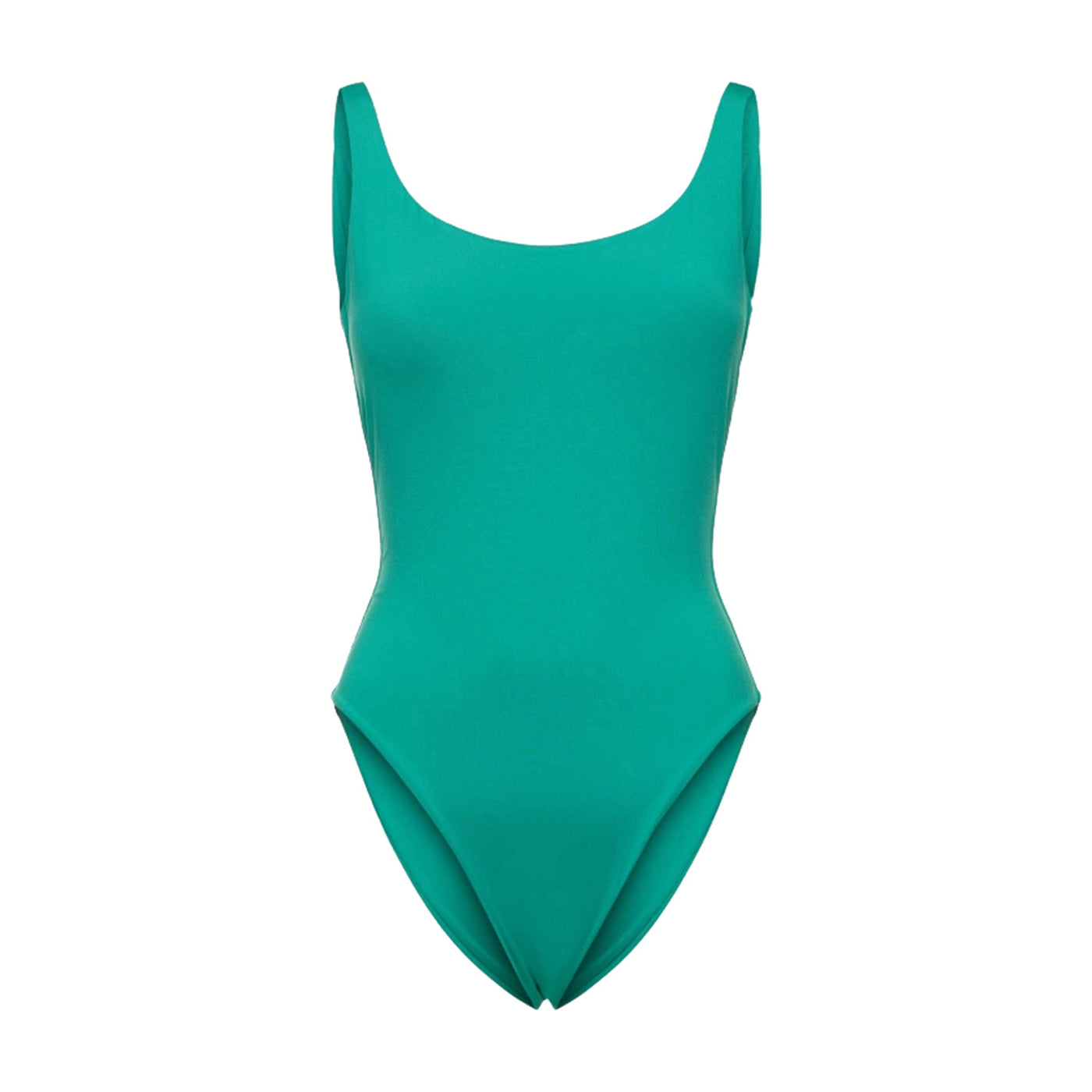 Women's one-piece swimsuit with back neckline