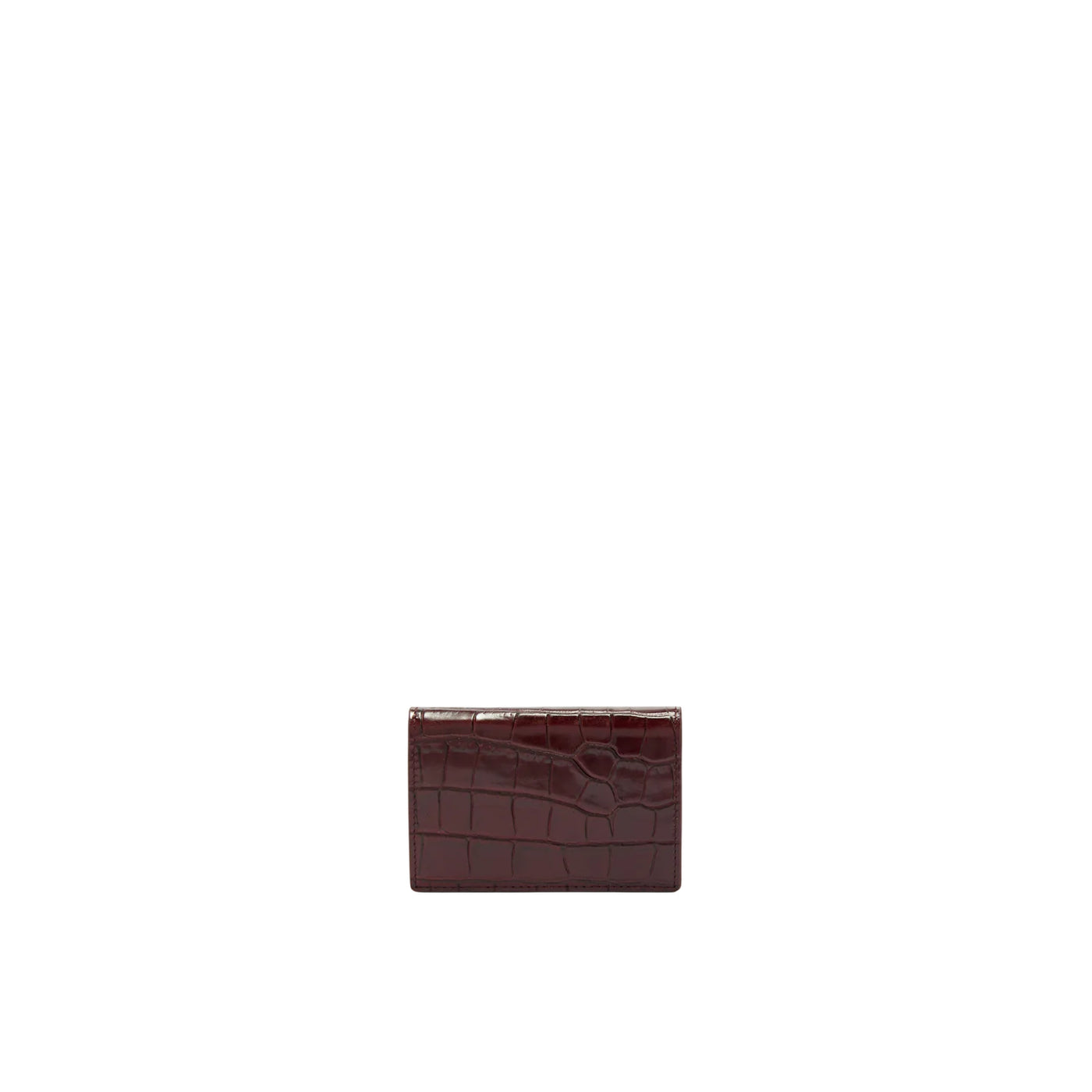 Portacarte Donna in pelle stampa cocco Bordeaux retro