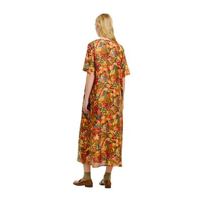 Abito Carnaval da Donna con stampa multi all over modella retro