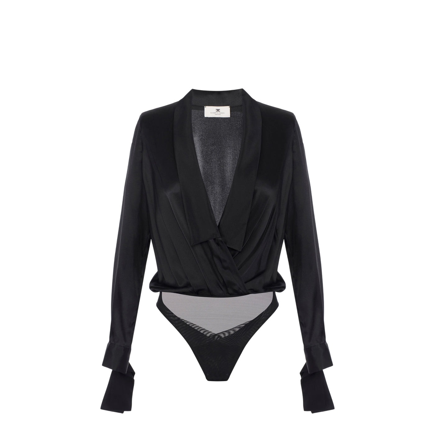 Camicia Donna a body in raso nero