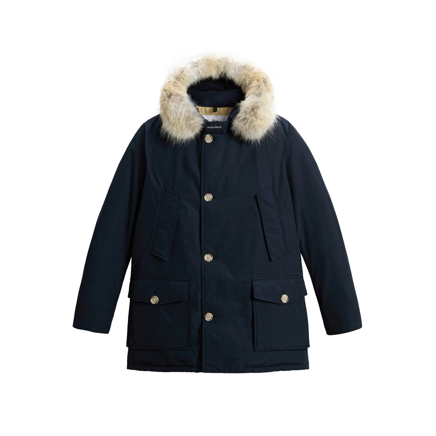 Parka Uomo Artic Blu con cappuccio ed imbottitura in piuma