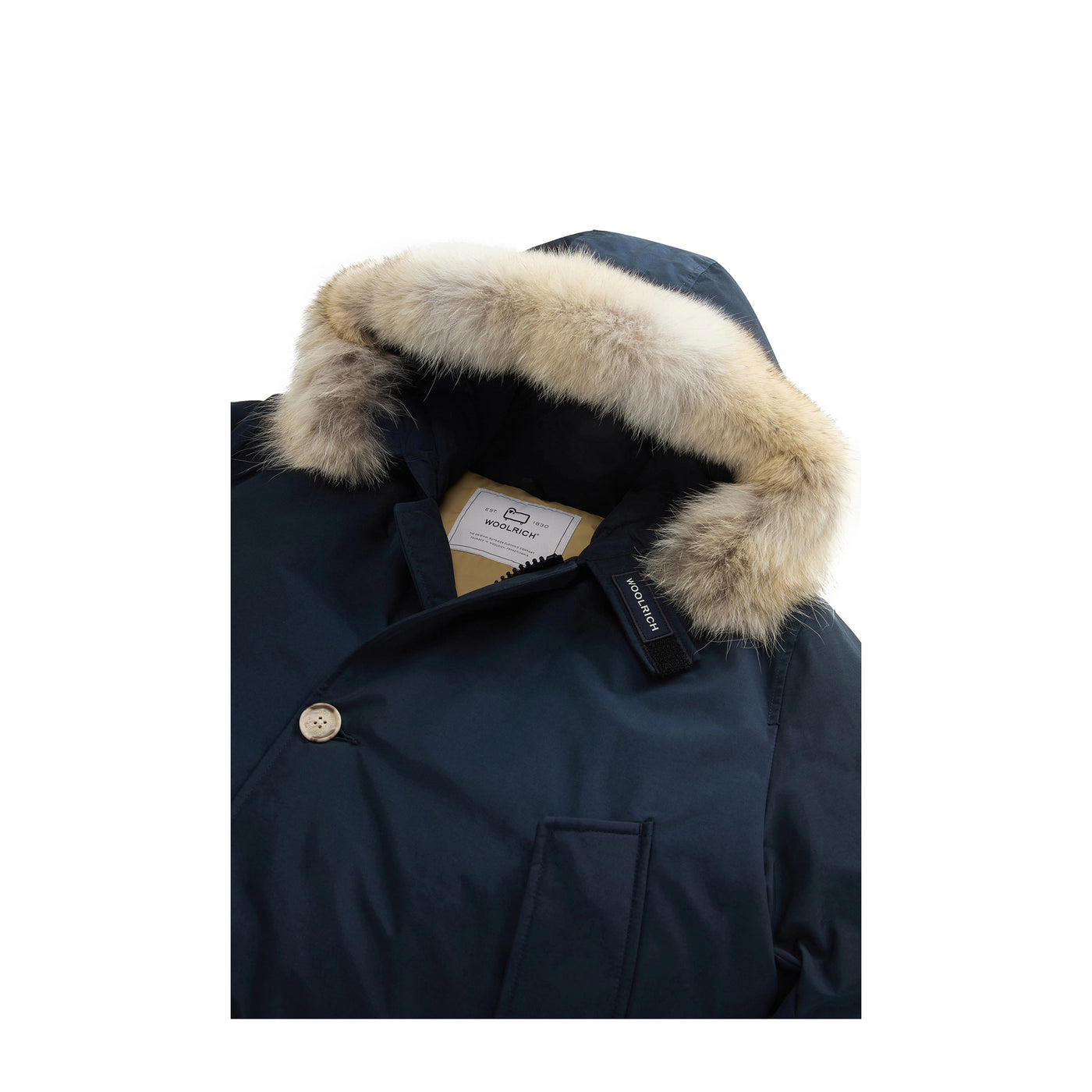 Parka Uomo Artic Blu con cappuccio ed imbottitura in piuma