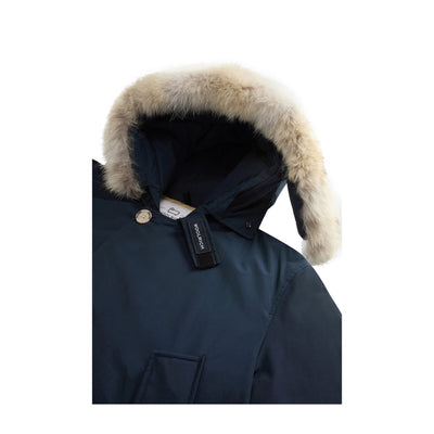 Parka Uomo Artic Blu con cappuccio ed imbottitura in piuma