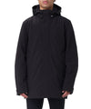 Parka Uomo Barrow, in Tech Softshell, Nero