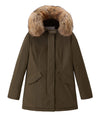 Parka Donna Artic, Verde, con pelliccia rimovibile 