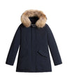 Parka Donna Arctic in Urban Touch Blu con pelliccia