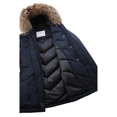 Parka Donna Arctic in Urban Touch Blu con pelliccia interno