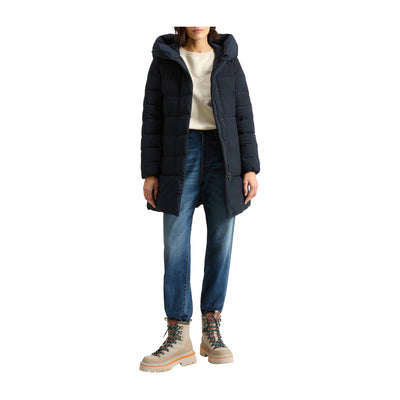 Parka Donna in Urban Touch Puffy Prescott Blu modella intera frontale