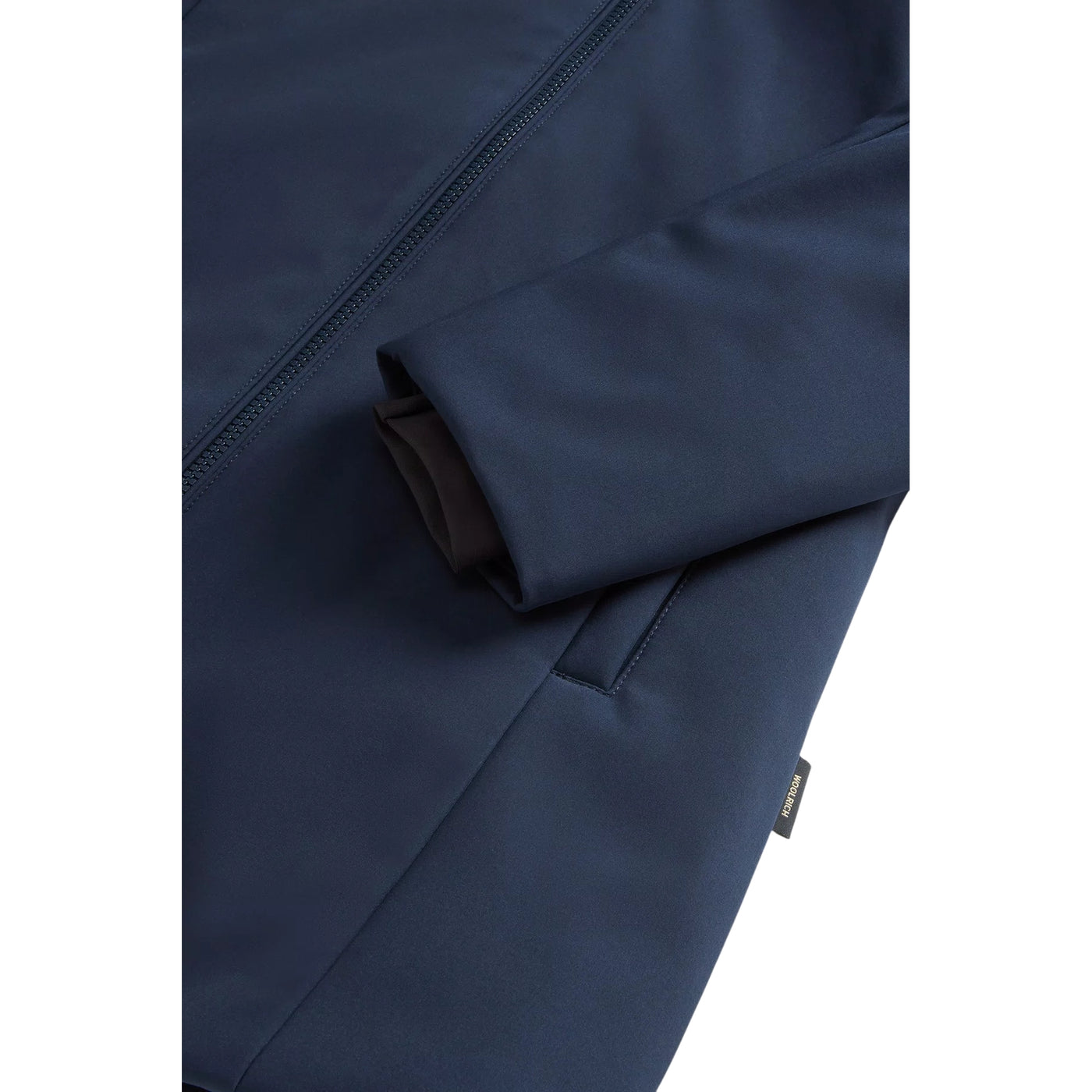 Firth Parka Donna in Tech Softshell Blu dettaglio polsino