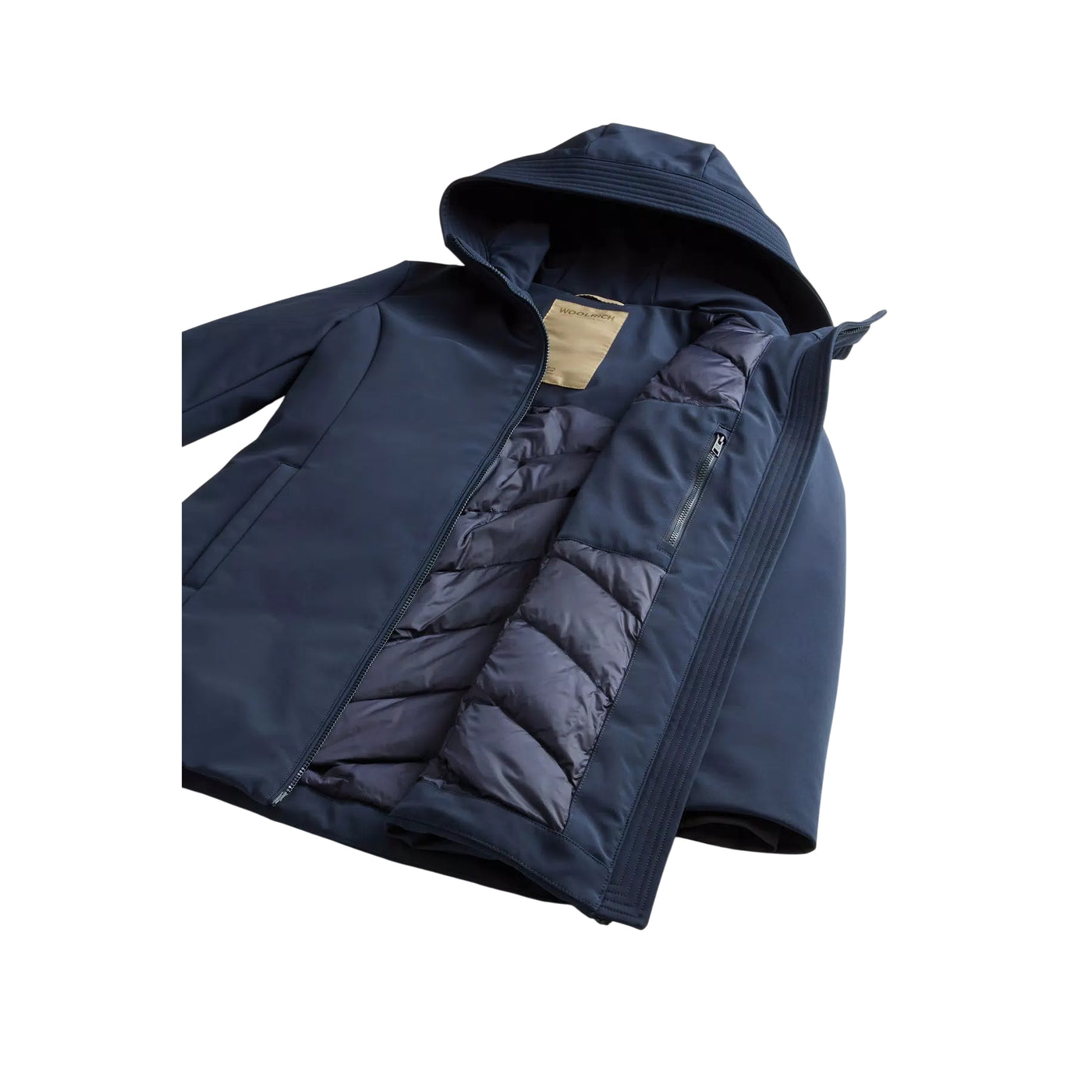 Firth Parka Donna in Tech Softshell Blu interno