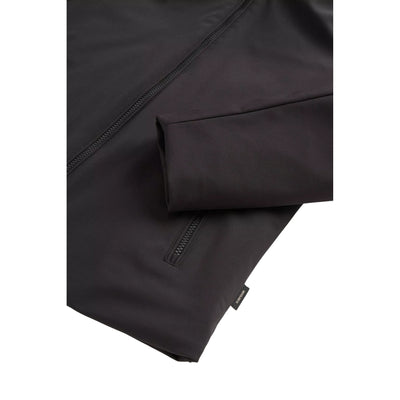 Parka Donna corto in Tech Softshell Nero dettaglio polsino
