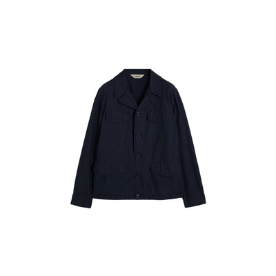 Giubbotto Uomo in mash in canvas Navy