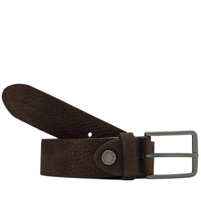 Cintura Uomo in pelle, con fibbia metallica, dal design classico 