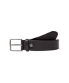 Men's belt with metal buckle