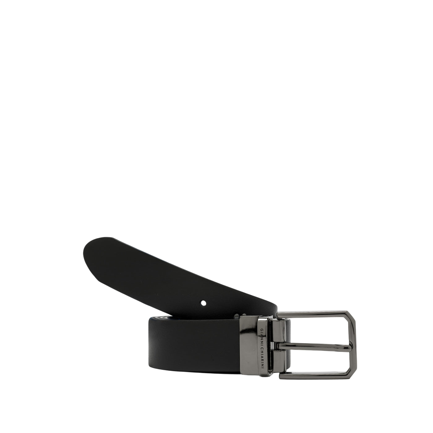 Cintura Uomo Reversibile in pelle 3,5cm Nero/Grigio