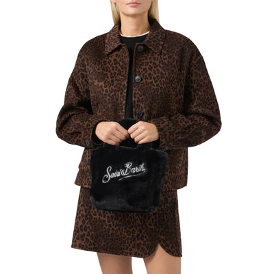 Borsa a mano Donna Vanity Mini Soft Nero su modella