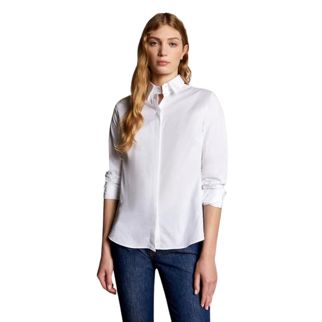 人文 C.O.B. Italian Collar Shirt Italian collar shirt - White | Danyberd