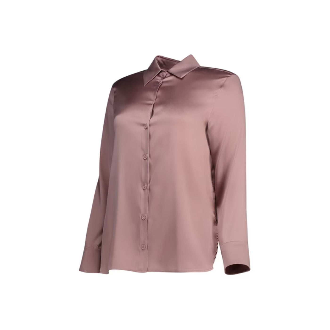 Camicia Donna in seta Rosa dal design classico